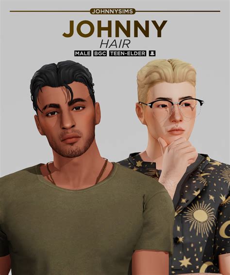 sims 4 male cc patreon|JohnnySims .